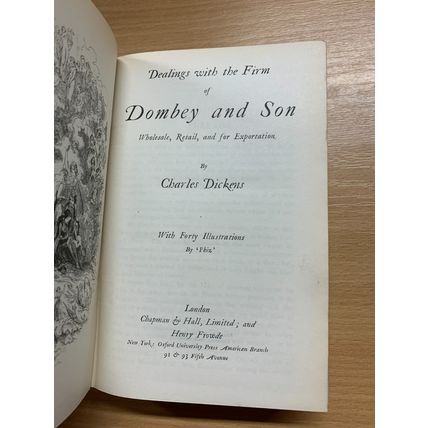 1914 CHARLES DICKENS DOMBEY AND SON FIRESIDE EDITION FICTION HB BOOK (P4)