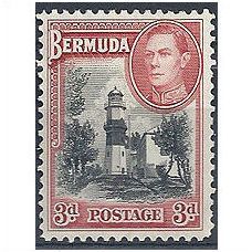 Bermuda 1938 SG114 3d Black & Rose-Red Mounted Mint