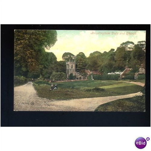 Yorkshire BRANTINGHAM Dale/Church Postcard by Valentine 56530