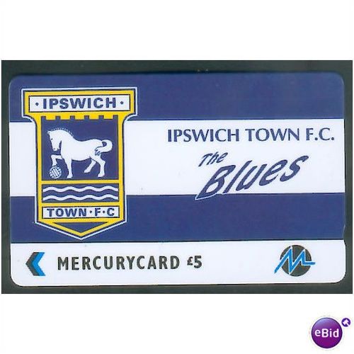 Mercury Paytelco PYF24 Ipswich Town Football Club, Horse Logo, £5 phonecard