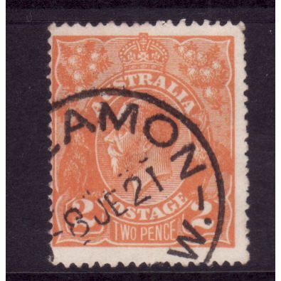 AUSTRALIA 1920 SG 62 ? 2d BROWN ORANGE FINE USED