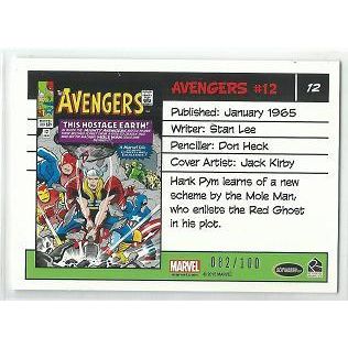 AVENGERS SILVER AGE ' Silver Parallel' card # 12 (2015)