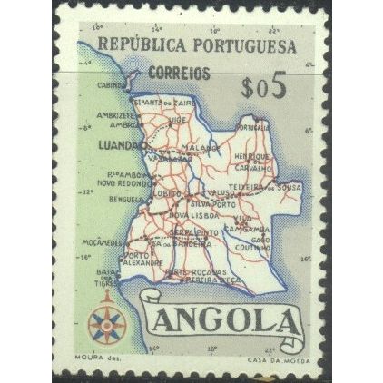 Angola 1955 - SG511 - $0.50 Angola Map MH