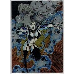LADY DEATH ( CHROMIUM ) ' ONE PROMO ' card COMBO magazine ( 1995 )