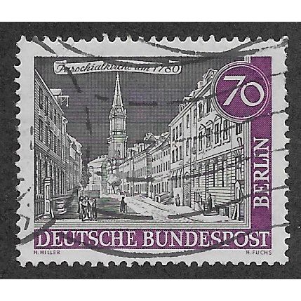 BERLIN -1962 70pf 'OLD BERLIN SERIES' FINE USED (EBID63-189)