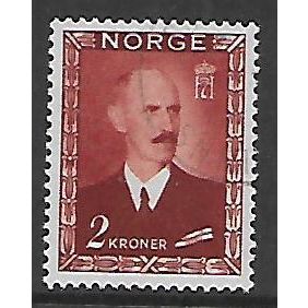 NORWAY 1946 KING HAAKON VII 2k BROWN SG 382 FINE USED