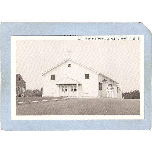 Rhode Island Coventry St John's & Paul Church Photo Type Card~311