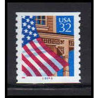 2913v 32c U.S. Flag Over Porch Very Fine MNH LGG CNS 66646 PA6853