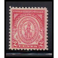 682 2c Massachusetts Just Clears MNH O1802