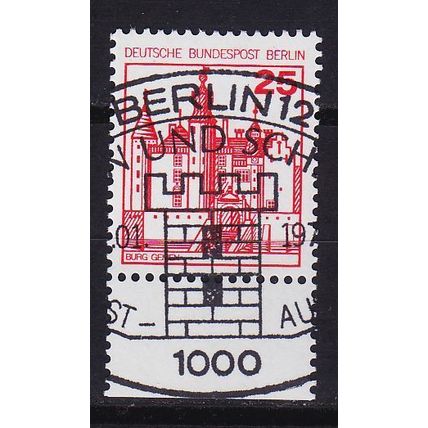 GERMANY BERLIN [1978] MiNr 0587 ( O/used ) [02] Burgen Schlösser URand