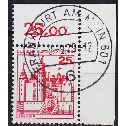 GERMANY BERLIN [1978] MiNr 0587 ( O/used ) [03] Burgen Schlösser Eckrand
