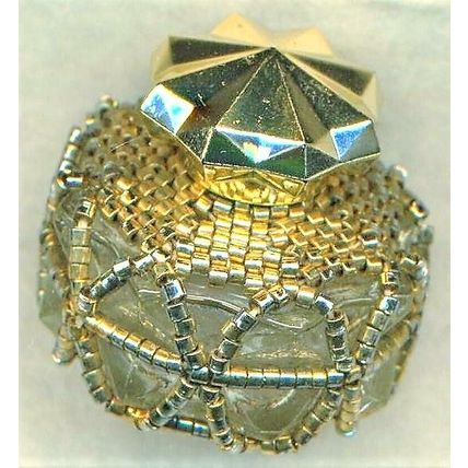Beaded Decorative Collectible Perfume Bottle