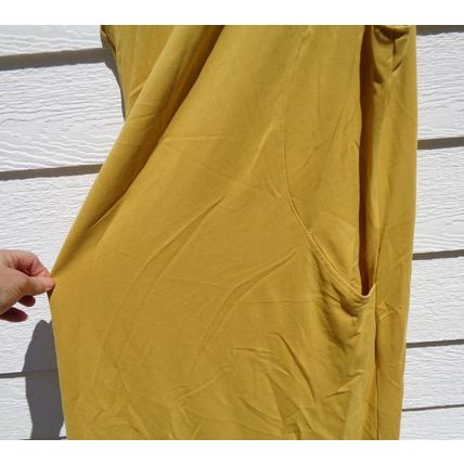 J. Jill Wearever Mustard Yellow Dress XL Sleeveless 46 Chest