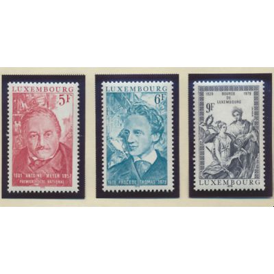 Luxembourg Stamps Scott #627 To 629, Mint Hinged