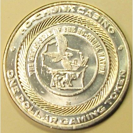 Ho-Chunk. $1 Casino Token. Baraboo, WI. 19A.