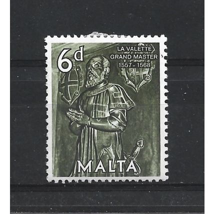 Malta.SG309 6d Grand Master La Valette.Mounted Mint.May25b
