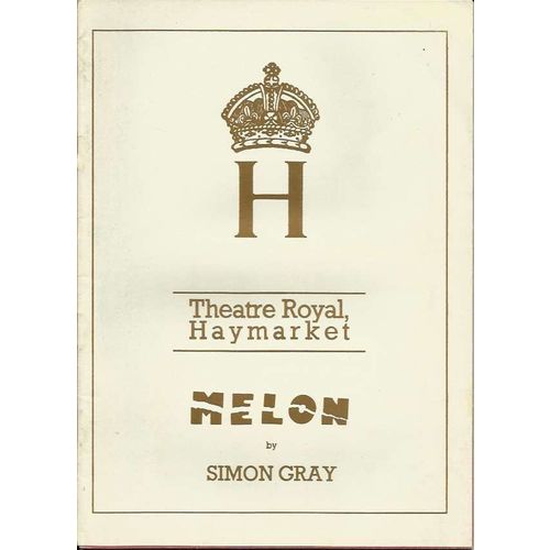 MELON Alan Bates, William Squire 1987 Theatre Royal Haymarket Programme