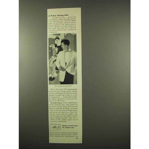 1956 After Six Formal Wear Ad - A Prince Among Men