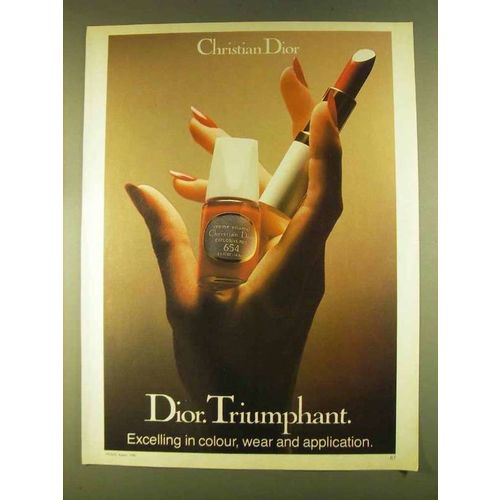 1980 Christian Dior Makeup Ad - Triumphant