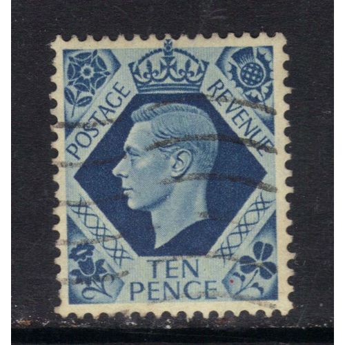 GB 1939 KGV1 10d Turquoise Blue SG 474 ( G867 )