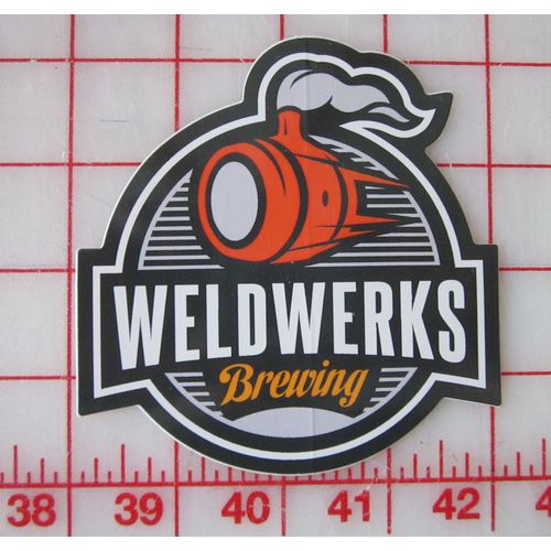 Weldwerks Brewing Company beer sticker