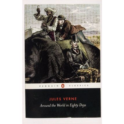 Jules Verne Around The World In Eighty Days Book Postcard