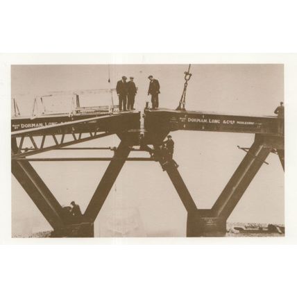 Northumberland Dorland Long UK Steel Tyneside Bridge Postcard