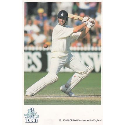 John Crawley Lancashire English International Cricket Player Postcard