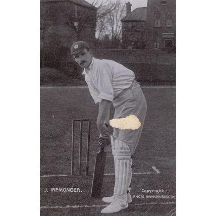 James Iremonger English Cricket Cricketer International Player Antique Postcard