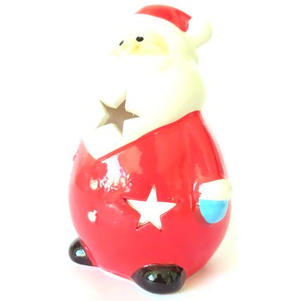 Santa Claus Tealight Holder Ceramic 13.5 CM