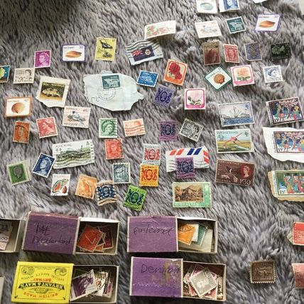 Stamp collection 1970's to 1980's & Later With Home Made Album stamp collection
