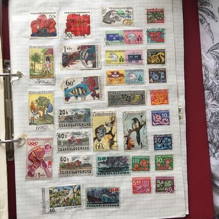 Stamp collection 1970's to 1980's & Later With Home Made Album stamp collection
