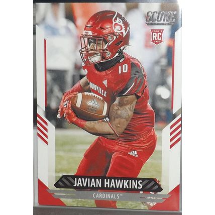 2021 Panini Score JAVIAN HAWKINS (Louisville Cardinals/Atlanta Falcons) RC #315