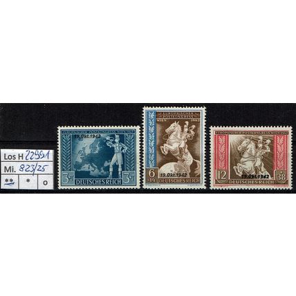 Los H22991: Deutsches Reich Mi. 823/25 **