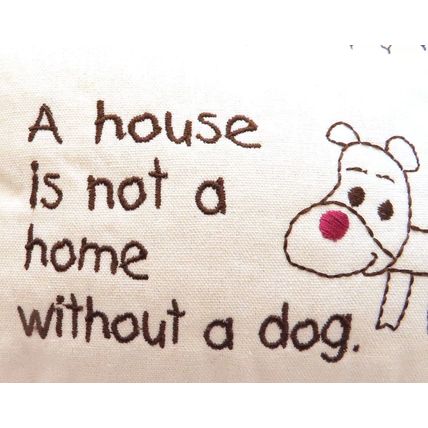 Small Decorative Pillow A House is not a Home Without a Dog 8 CM Great Gift