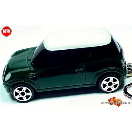 RARE KEYCHAIN GREEN WHITE MINI COOPER BMW CUSTOM Ltd LIMITED GREAT GIFT