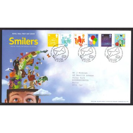 SG2672-2677 17-10-2006 SMILERS (2nd series) FIRST DAY COVER ~ EDINBURGH CANCEL
