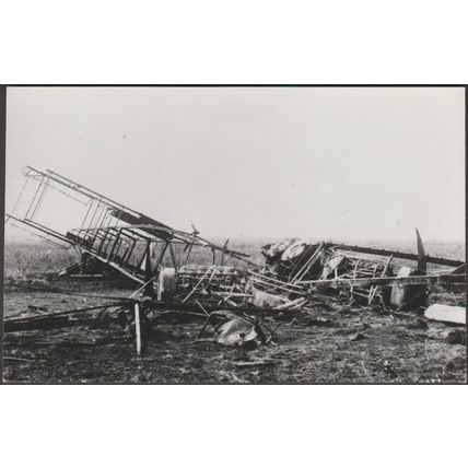 Biplane Accident, c.1960 - Real Photographs Co Ltd