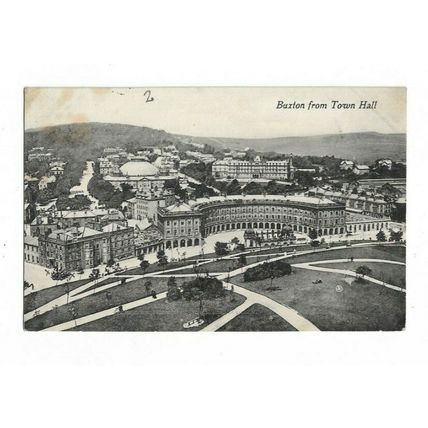 Buxton From Town Hall, Derbyshire, Postcard.