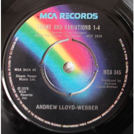 Andrew Lloyd-Webber - Theme & Variations 1-4 - 7" Vinyl - 1st Press - Excellent
