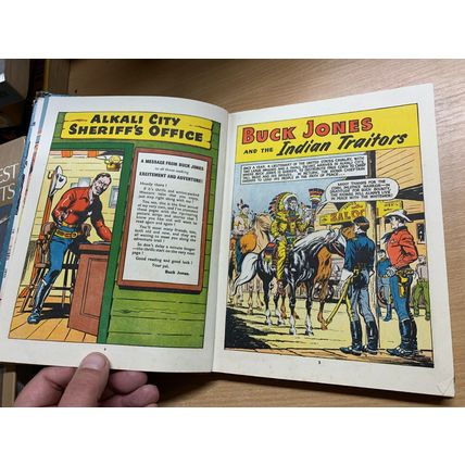 1957 "BUCK JONES ANNUAL 1957" COWBOY FICTION ILLUSTRATED ANNUAL BOOK (P3)