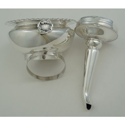 High quality 6" Silver Wine Funnel, London 1837, George Fox, 154mm, 128g.