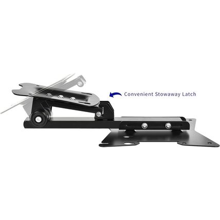 VIVO Black Manual Flip down Mount Folding Pitched Roof Ceiling Mounting for Flat