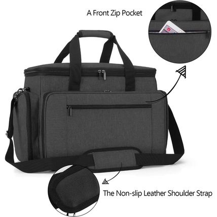 LUXJA Sewing Machine Travel Case with Removable Padding Pad, Fits Most Standard