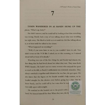 SIGNED A WOMAN'S WORK IS NEVER DONE by SOPHIA MORRISON PRIVATE PRESS NOVEL