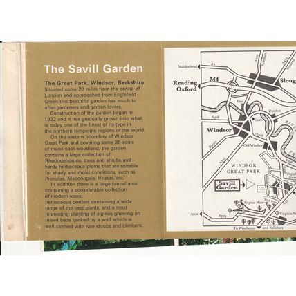 The Savile Garden, Folding Booklet x 5 Postcards - Windsor, Berkshire
