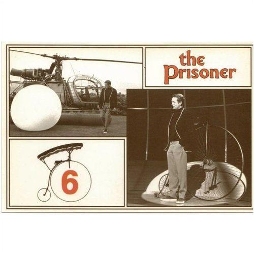 The Prisoner TV Series Postcard PG2554 from the London Postcard Company