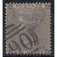 1862 SG84 6d Lilac Wmk Emblems Fine Used ..