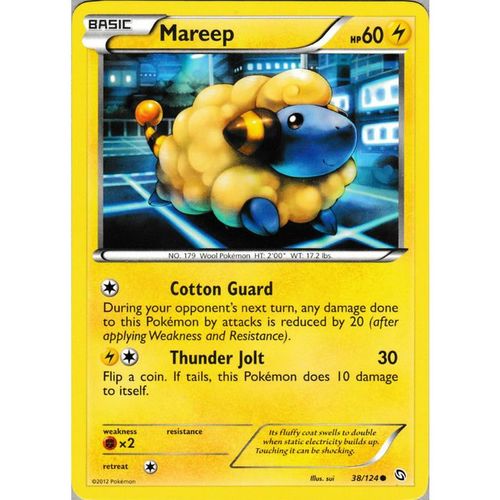 Pokemon B&W Dragons Exalted - #38/124 - Mareep