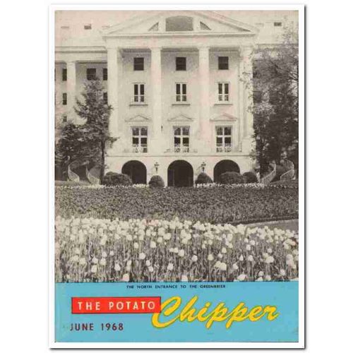 Potato Chipper 1968 June Greenbrier WV Resort Vintage Magazine Cover